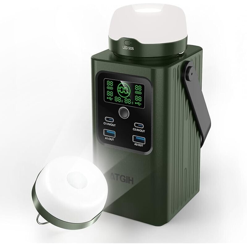 Powerful 198.4Wh Portable Power Station with SOS Light
