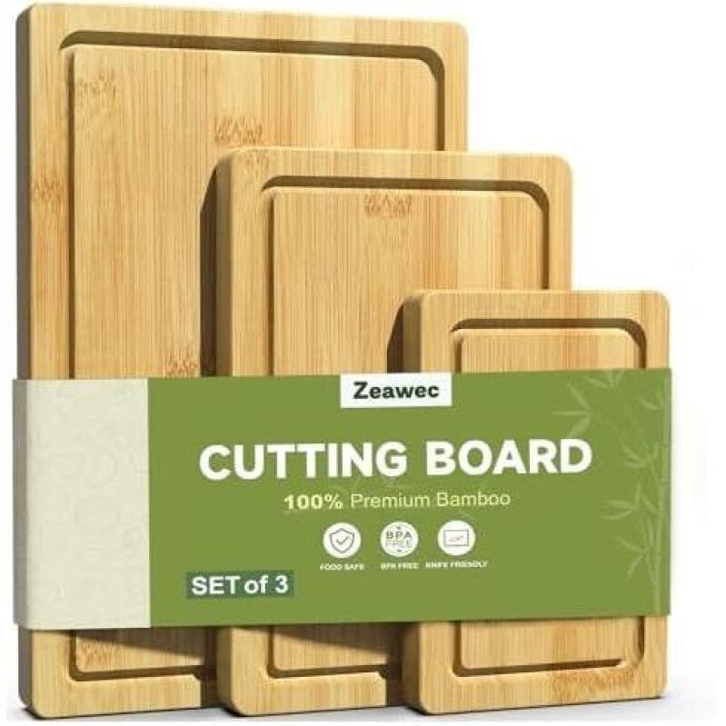 Zeawec Bamboo Cutting Boards - 50% OFF