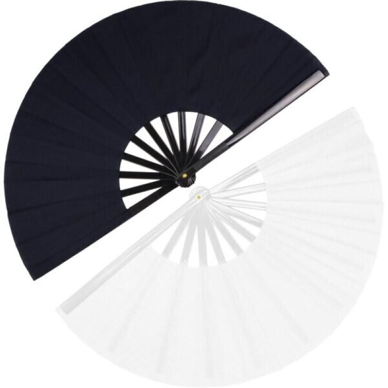 Foldable Rave Fans for Women - 2 Pack, Summer Travel Essentials