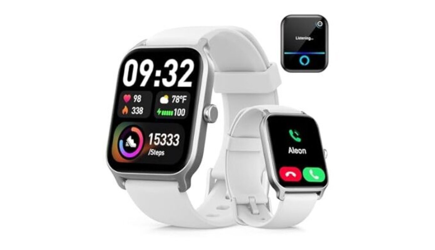 Smart Watch for iPhone Android with Call & Text Alerts, 24/7 Health Monitor
