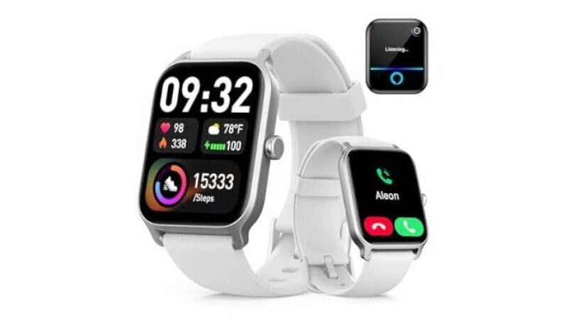 Smart Watch for iPhone Android with Call & Text Alerts, 24/7 Health Monitor