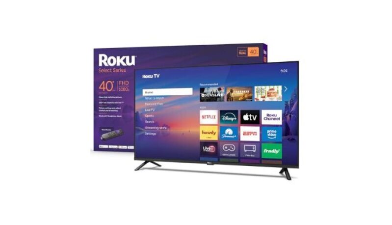 Roku Smart TV 2026 – 40-Inch Select Series, 1080p Full HD TV with Voice Remote