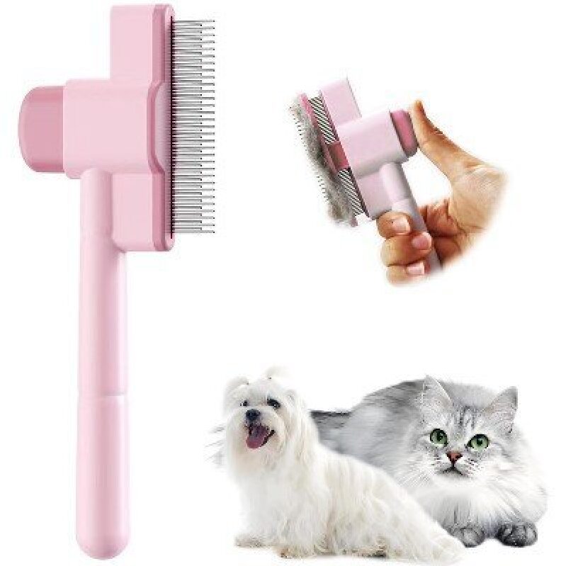 Self-Cleaning Pet Comb for Dogs and Cats