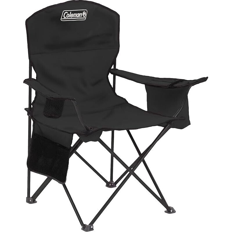 Coleman Portable Camping Chair with 4-Can Cooler - Ultimate Outdoor Comfort