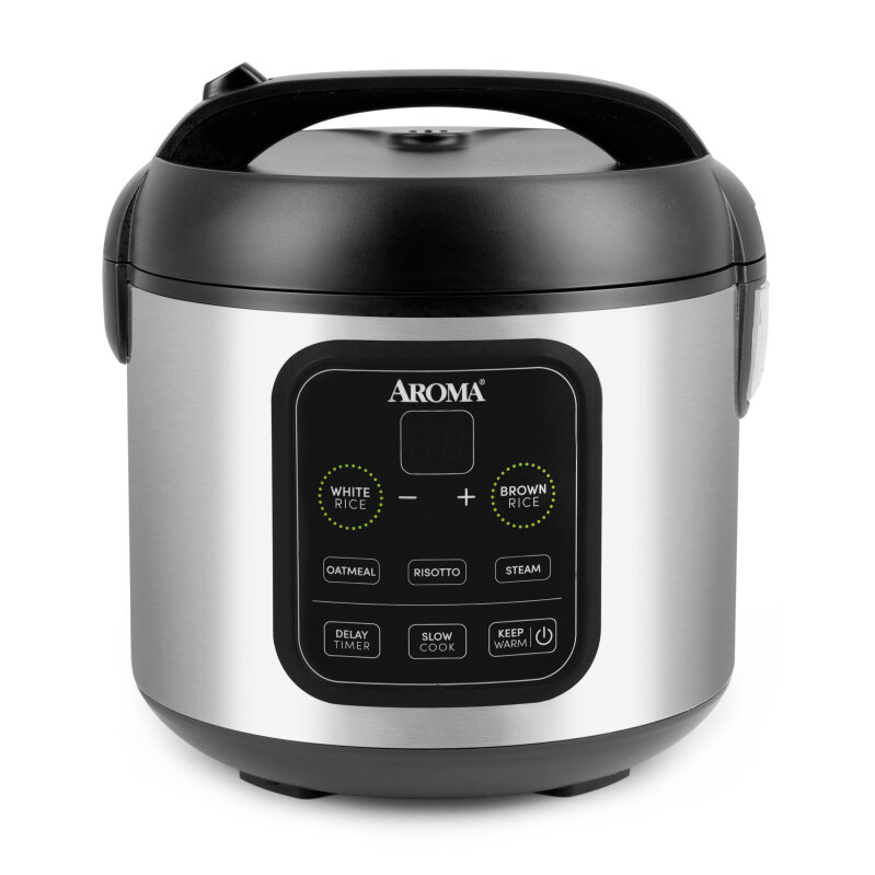Aroma 8-Cup Digital Rice & Grain Multicooker - Versatile, Efficient Cooking