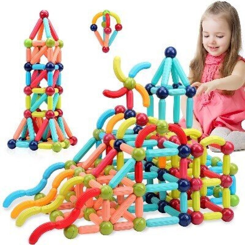 COUOMOXA Kids Magnetic Building Blocks Set - Creative Play for Little Engineers