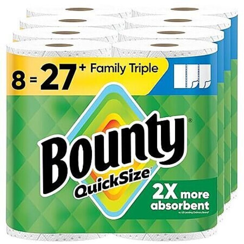Bounty QuickSize Paper Towels - 8 Rolls