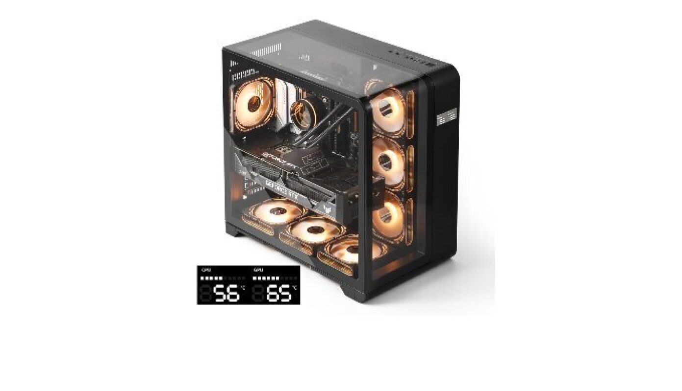 darkFlash ATX Mid-Tower PC Case with Screen - Ultimate Gaming Experience