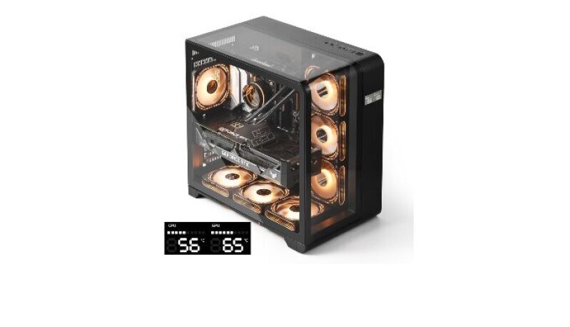 darkFlash ATX Mid-Tower PC Case with Screen - Ultimate Gaming Experience