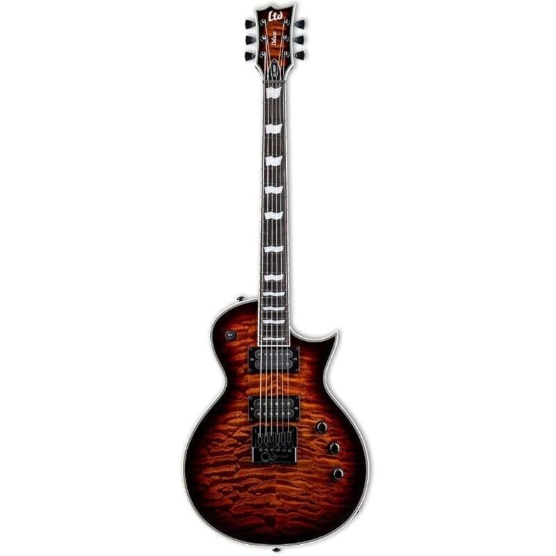 ESP LTD EC-1000 Evertune Electric Guitar - Dark Brown Sunburst