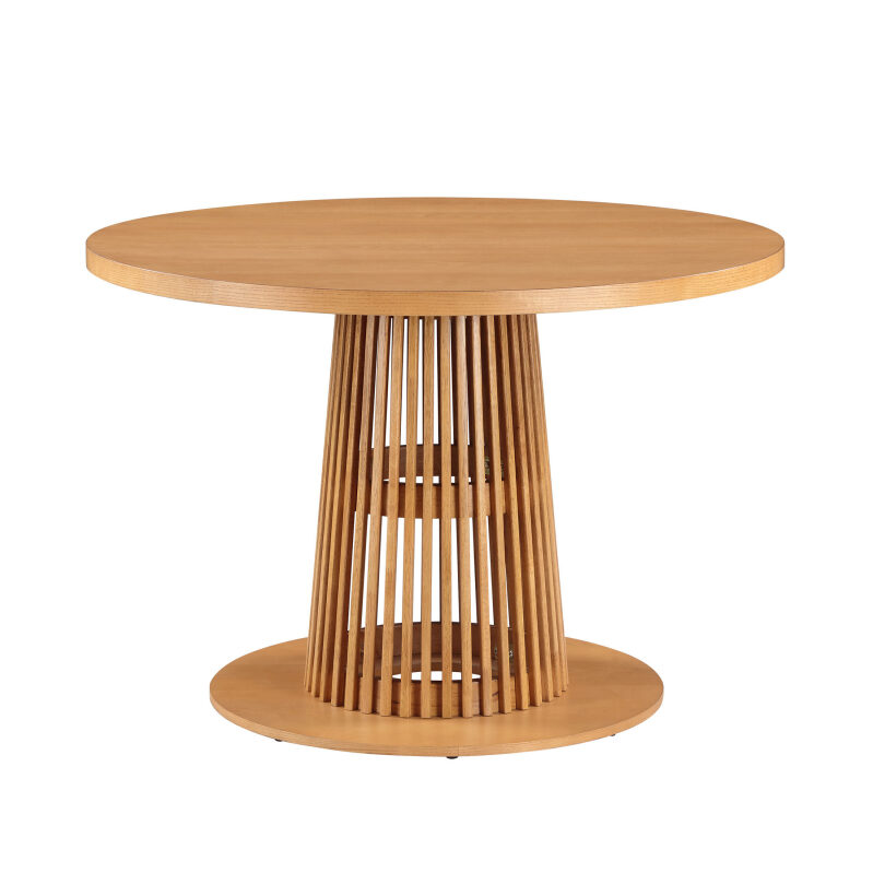 Elegant Drew Round Dining Table - Perfect for Small Gatherings