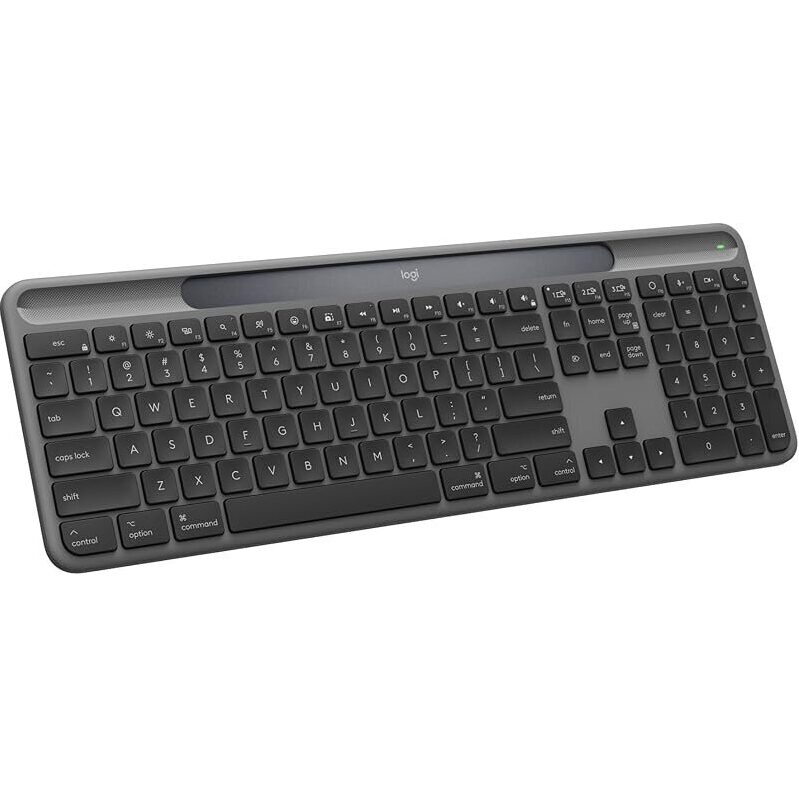 Logitech Signature Slim Solar+ Wireless Bluetooth Keyboard for Mac - Eco-Friendly, Always Powered