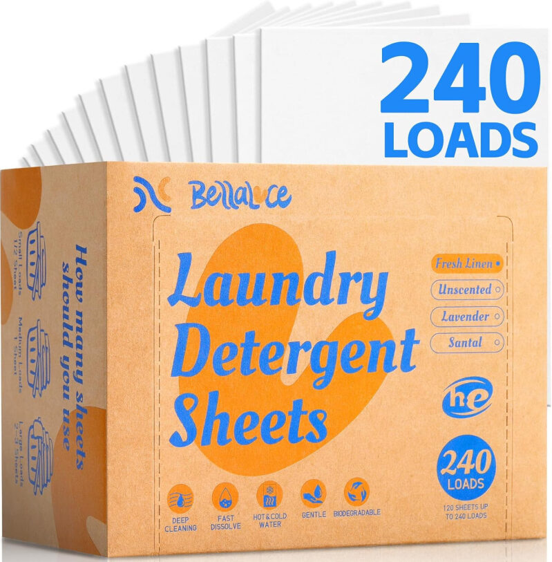 240 Loads Eco-Friendly Laundry Detergent Sheets - $7.78 Post-Discount
