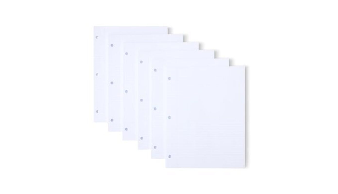Affordable College Ruled Loose Leaf Paper, 6-Pack
