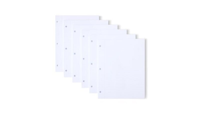 Affordable College Ruled Loose Leaf Paper, 6-Pack