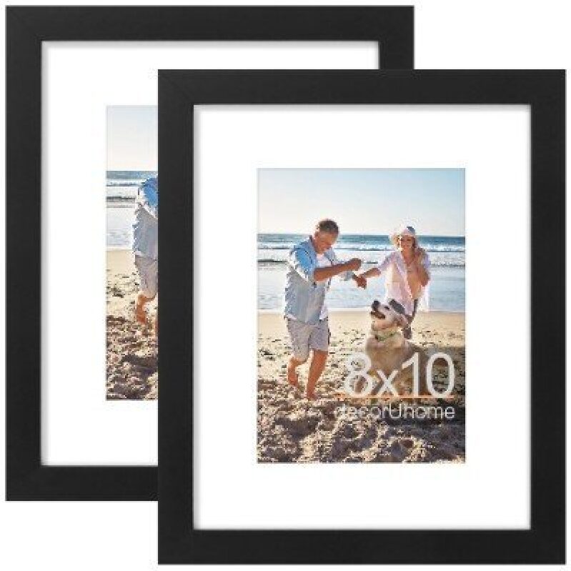 Durable 8x10 inch Photo Frames, 2-Pack - Perfect for Home Decor