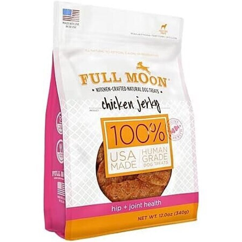 12-Ounce Full Moon Chicken Jerky Dog Treats - Premium Quality