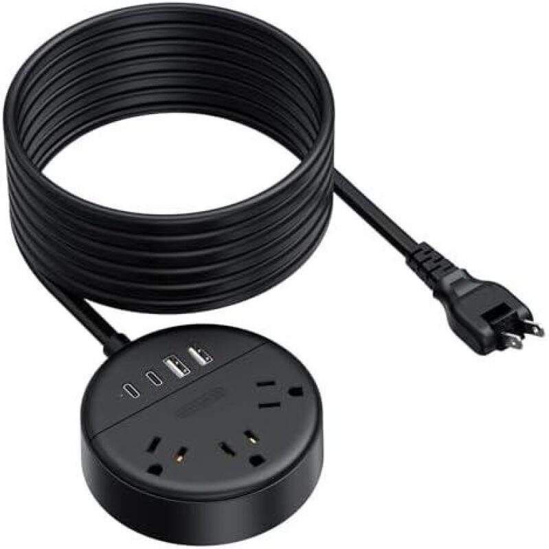 Affordable USB Charging Power Strip with 3 Outlets and 2 USB Ports - 50% Discount