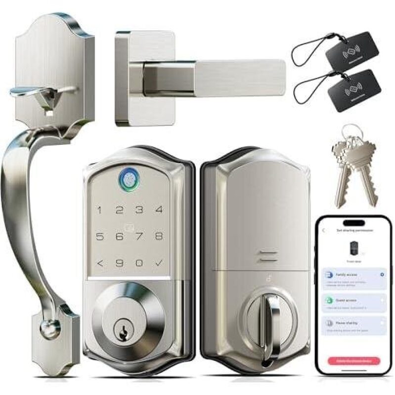 Multi-Functional Fingerprint Smart Lock (APP Control/1 Set) - 50% OFF