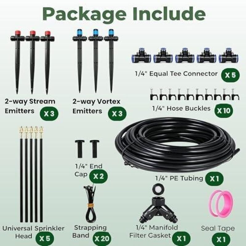 50FT Automatic Drip Irrigation Kit - 50% Discount