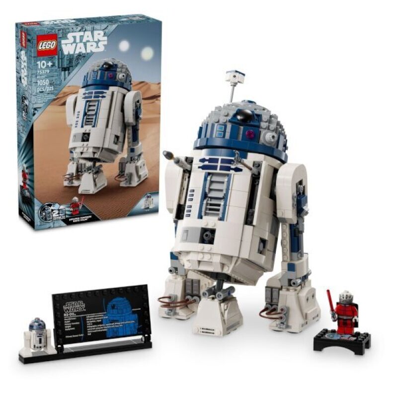 1,050-piece Lego R2-D2 Star Wars buildable toy figure for $80