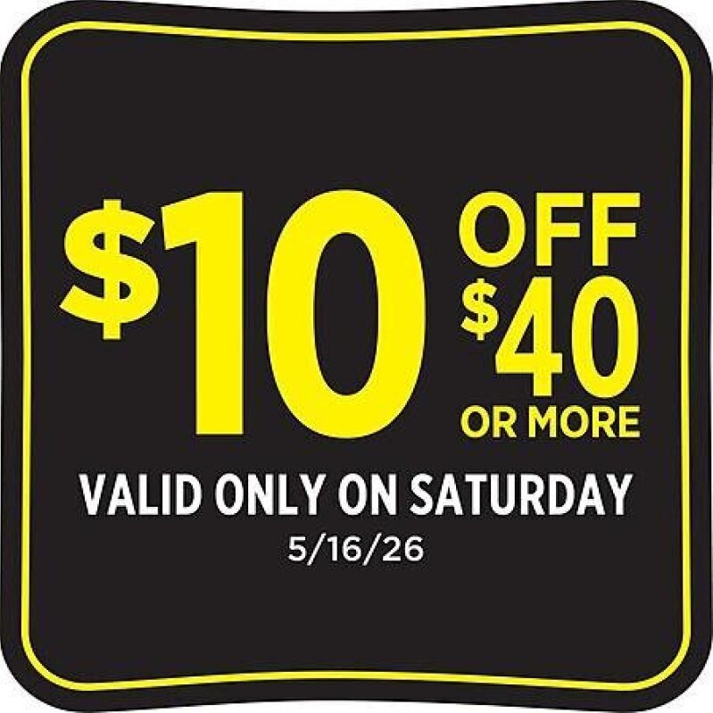 Unlock $10 Off on $40+ Purchases at Dollar General on 5/16/26
