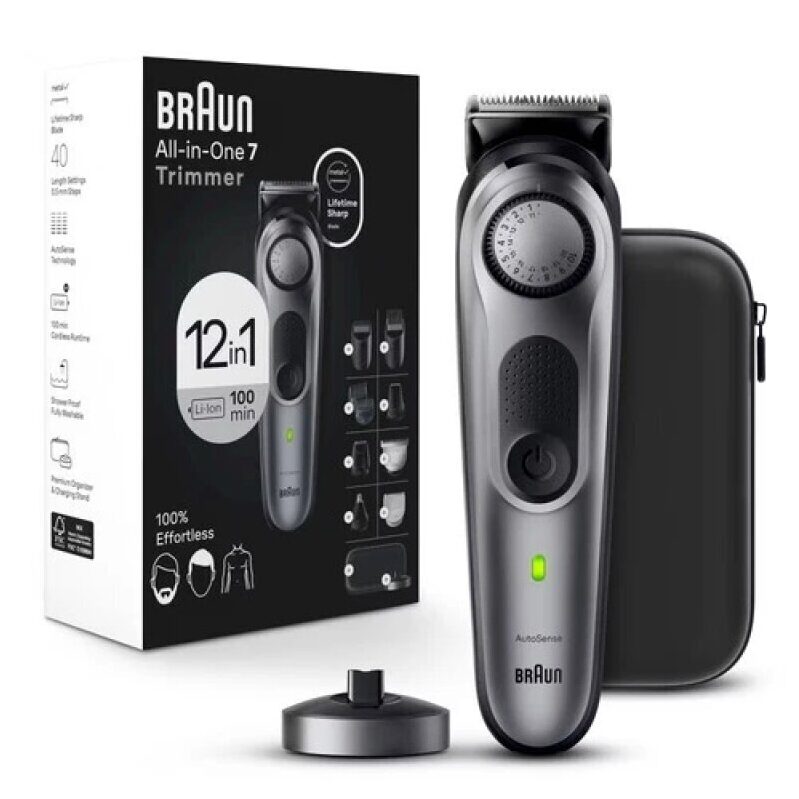 Braun Series 7 AiO7440 Trimmer: 12-in-1 Grooming Solution on Sale
