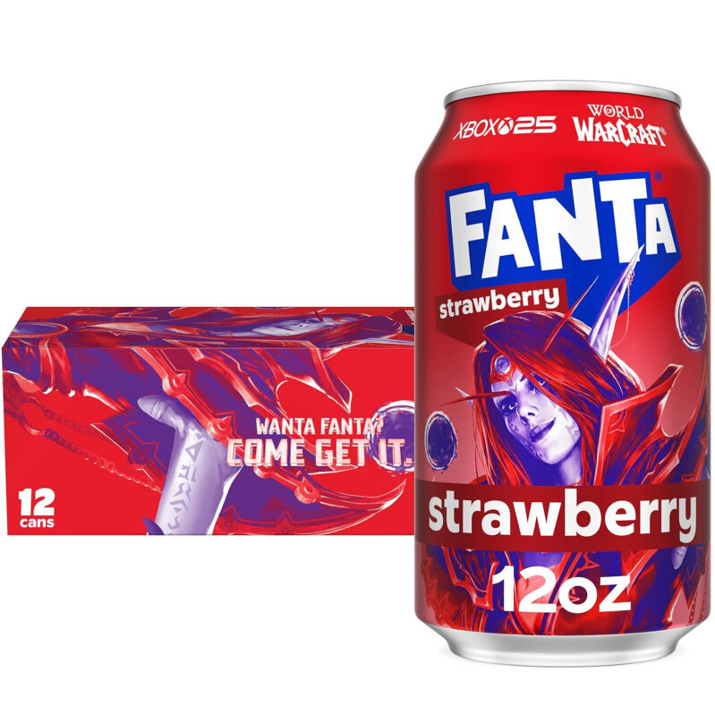 Fanta Strawberry Soda - 12 Cans