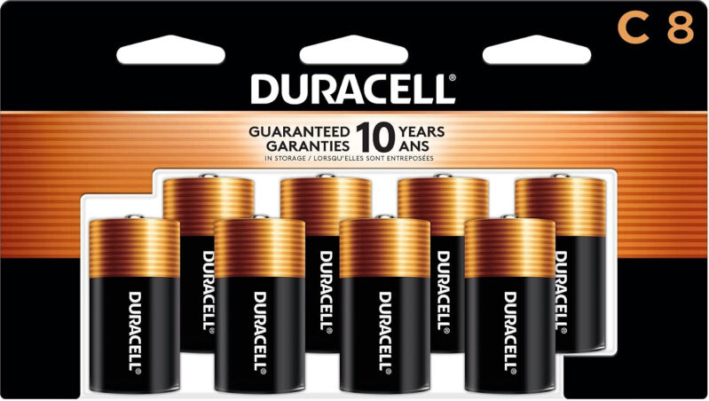 Duracell Coppertop C Alkaline Batteries - Reliable Power for Everyday Use