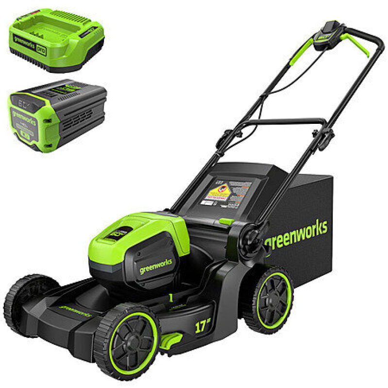 Greenworks 60V Cordless Battery Push Lawn Mower on Sale
