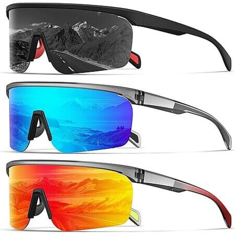 3-Pk KALIYADI Men's UV400 Polarized Sports Sunglasses (Various)