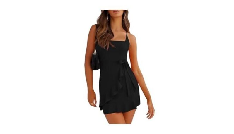 40% off Women’s Tiered Ruffle Midi Dress with Flutter Sleeves