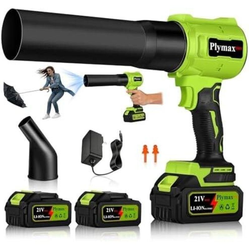 Plymax 80V Cordless Leaf Blower - Dual Battery, 2-Speed, 64% Off