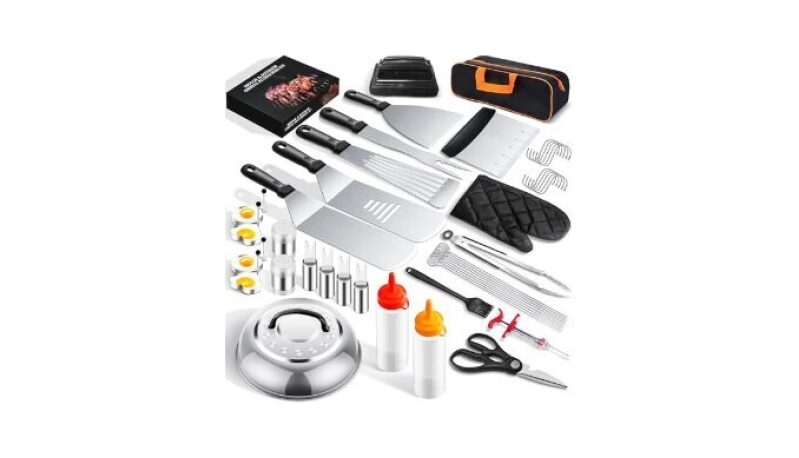 45 PCS Griddle Accessories Kit for Blackstone and Camp Chef - Upgraded BBQ Tools