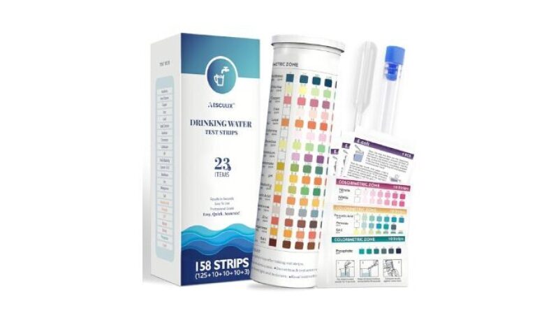 23 in 1 Comprehensive Water Testing Kit with 158 Strips for Home Use