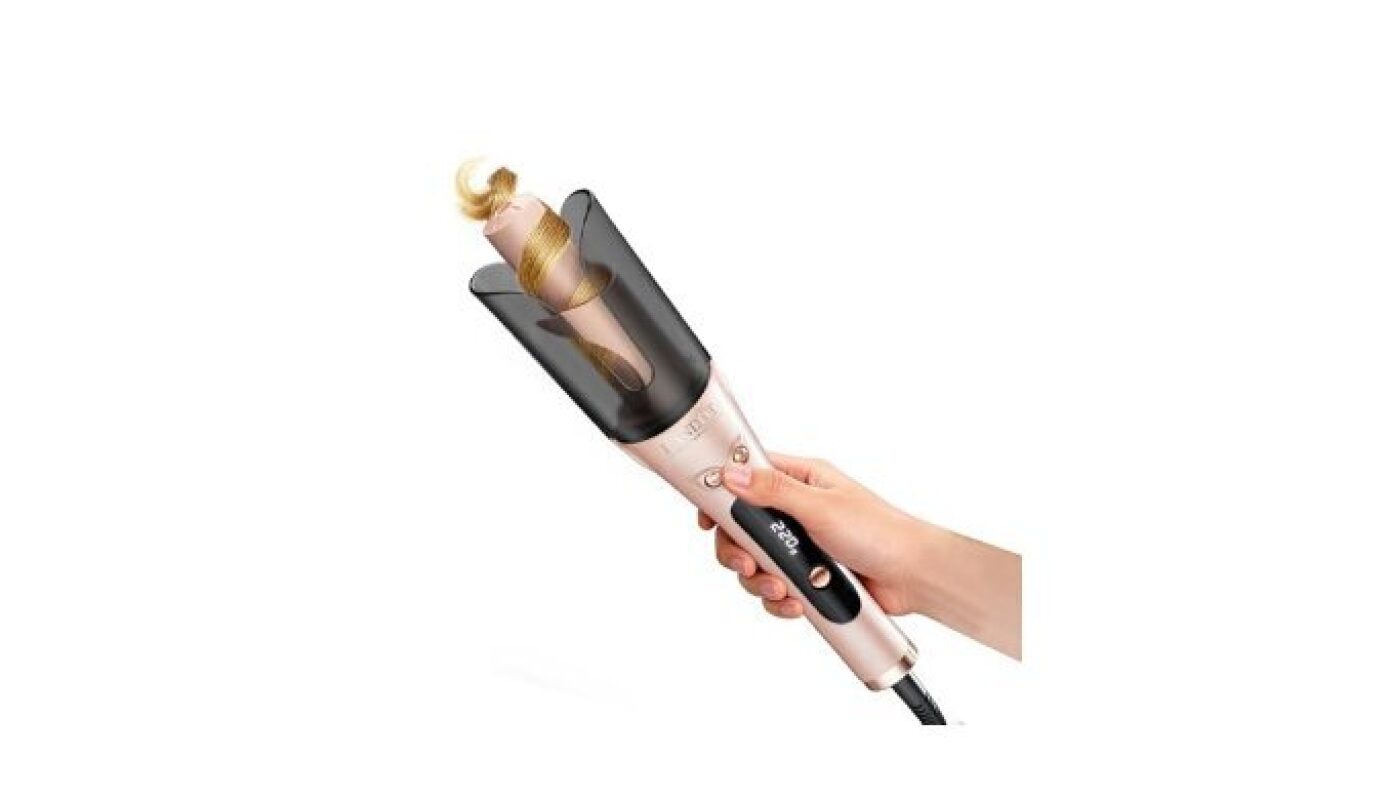 LANDOT Automatic Rotating Curling Iron - Effortless Salon-Quality Curls at Home