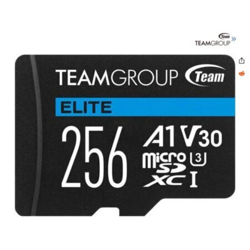 256GB Team Group Elite UHS-I U3, V30, A1 microSDXC Card w/ Adapter on Sale