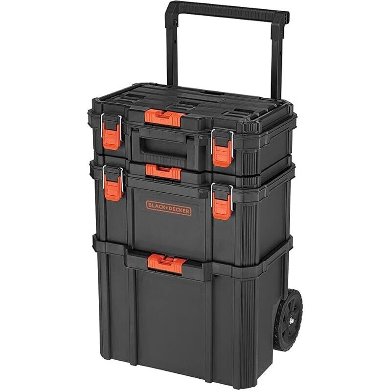 Black+Decker Stackable Storage System: 3-Piece Set