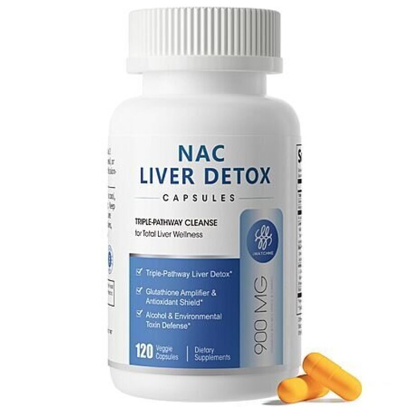 iMATCHME NAC Liver Detox Antioxidant Supplement Capsules - High-Quality Liver Support