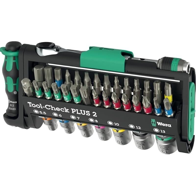 Wera Tool-Check PLUS 2: 39-Piece Tool Set for Manual and Machine Use