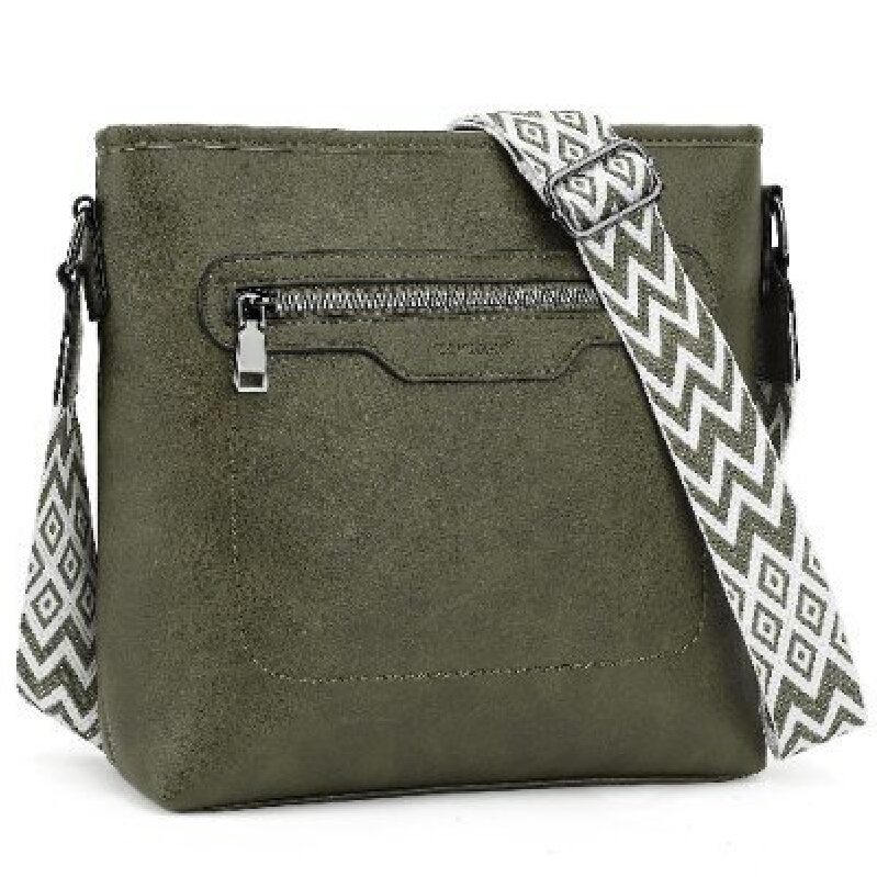Stylish TANTOMI Olive Green Crossbody Bag - Save 50% at Checkout