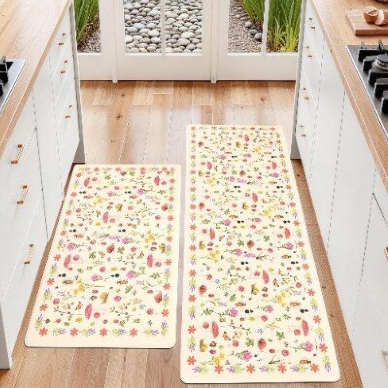 PCSWEET HOME Kitchen Anti-slip Mat Set - Durable & Stylish