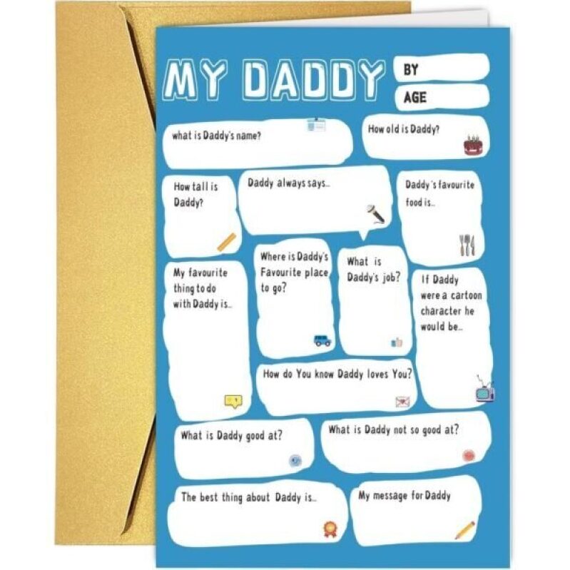 Cute DIY Father's Day Card Gift for Dads