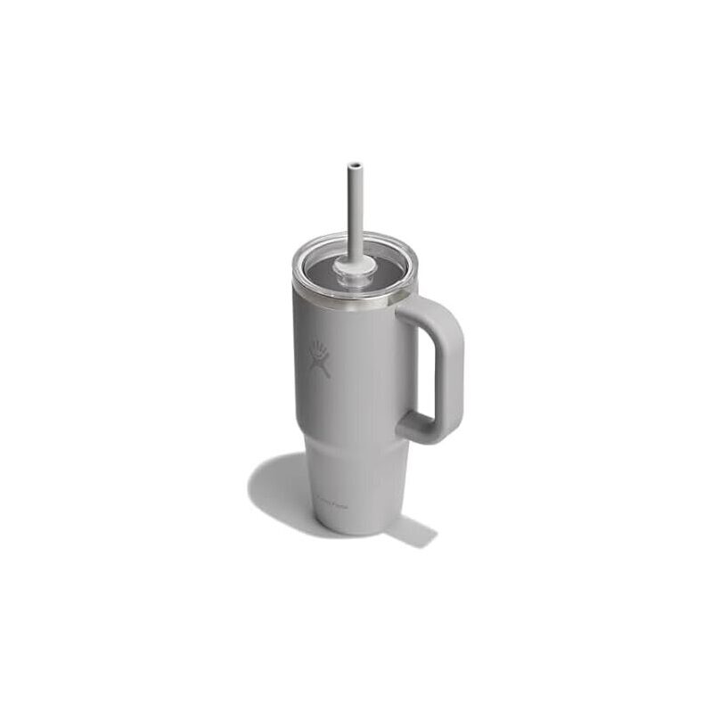 Hydro Flask 24oz Travel Tumbler with Handle - Clear Lid & Straw