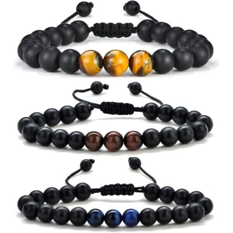 M MOOHAM Men's Bracelets - Unique Beaded Bracelet Set for Dads and Teens