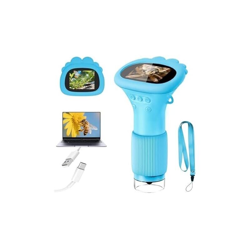Acoath 1000X Handheld Microscope for Kids - Ideal for Young Explorers