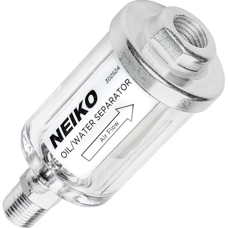 NEIKO 30252A Water and Oil Separator for Air Line - Essential Air Tool Accessory