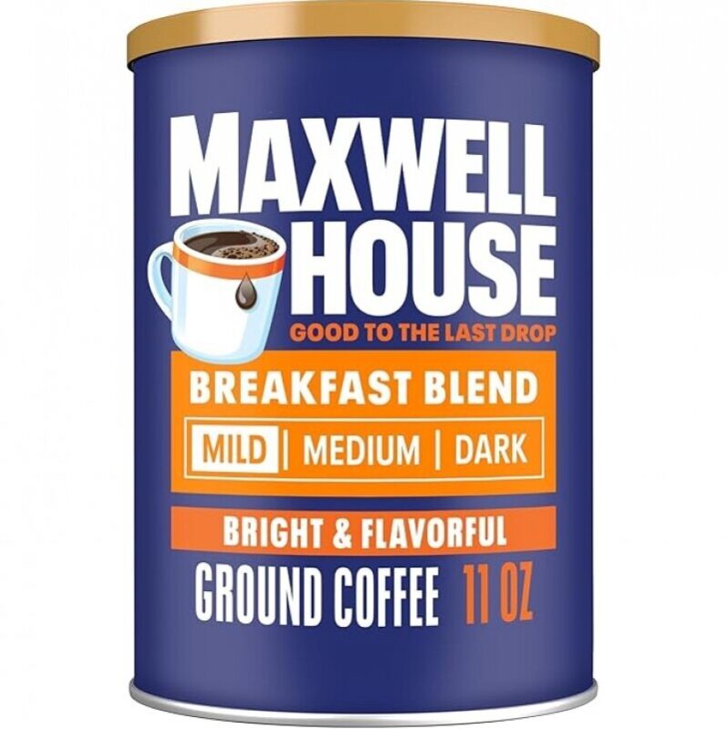 Maxwell House Breakfast Blend Ground Coffee, Light Roast - Great Value