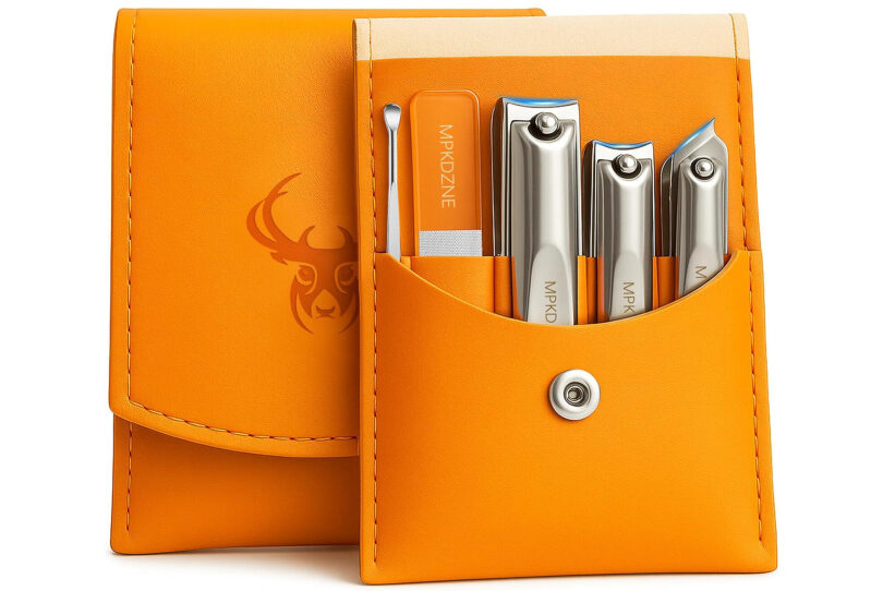 Five-in-One Stainless Steel Nail Clipper Set on Sale