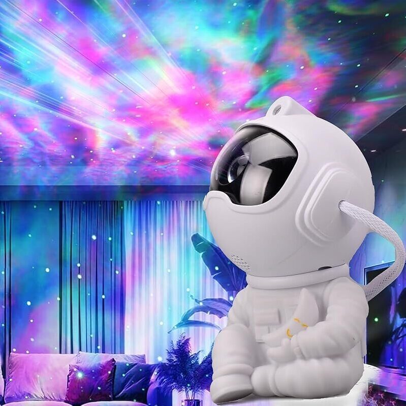Astronaut Galaxy Projector Night Light - Space Themed Bedroom Decoration